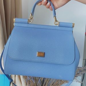 Dolce & Gabbana medium Sicily shoulder bag blue
